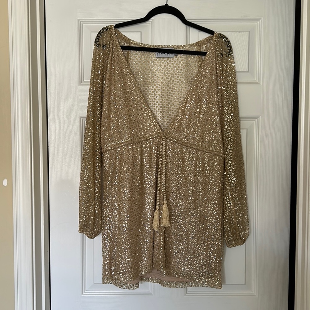 Gold Glitter Dress